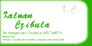 kalman czibula business card